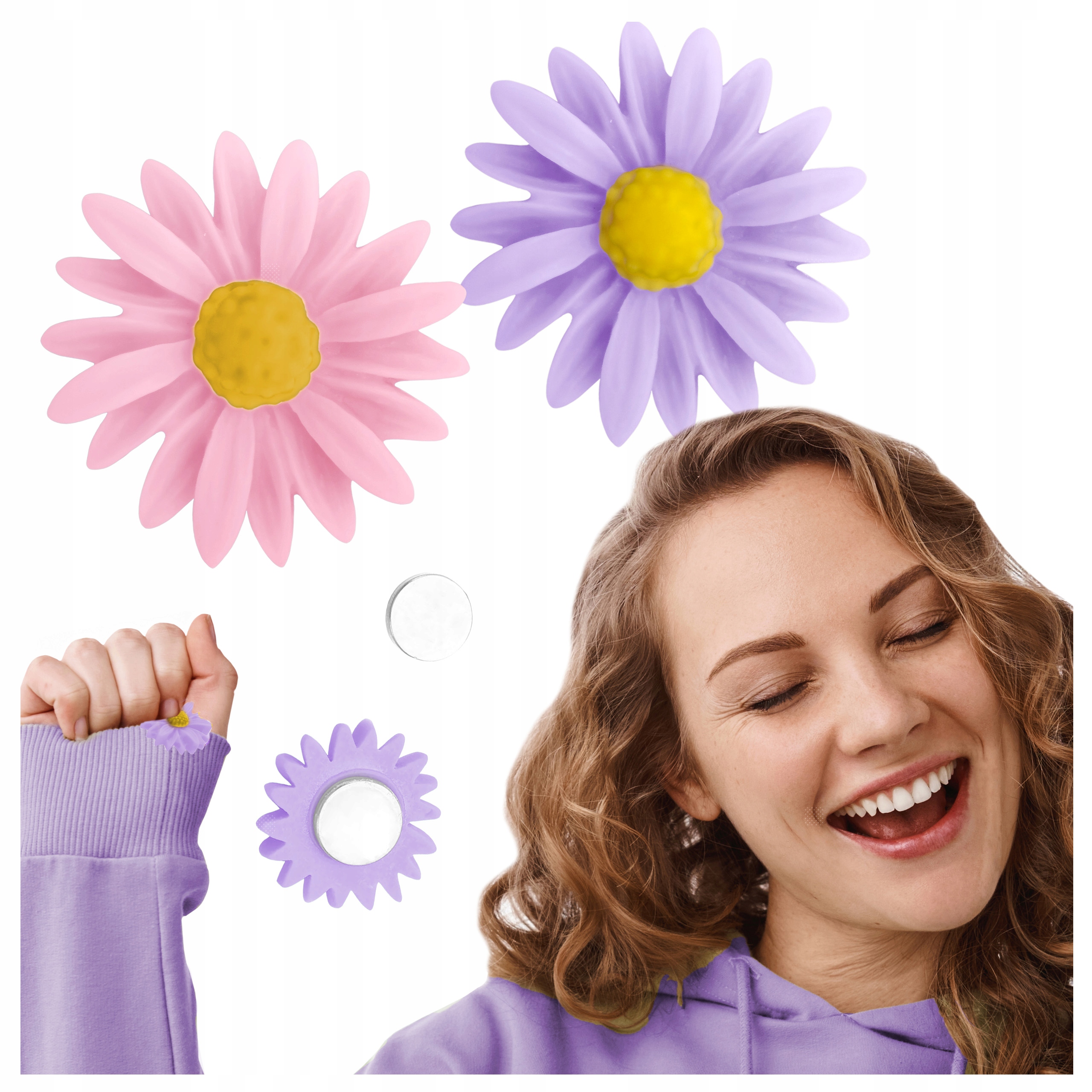 Zestaw: 2x Flower magnet for Diamond Painting PV