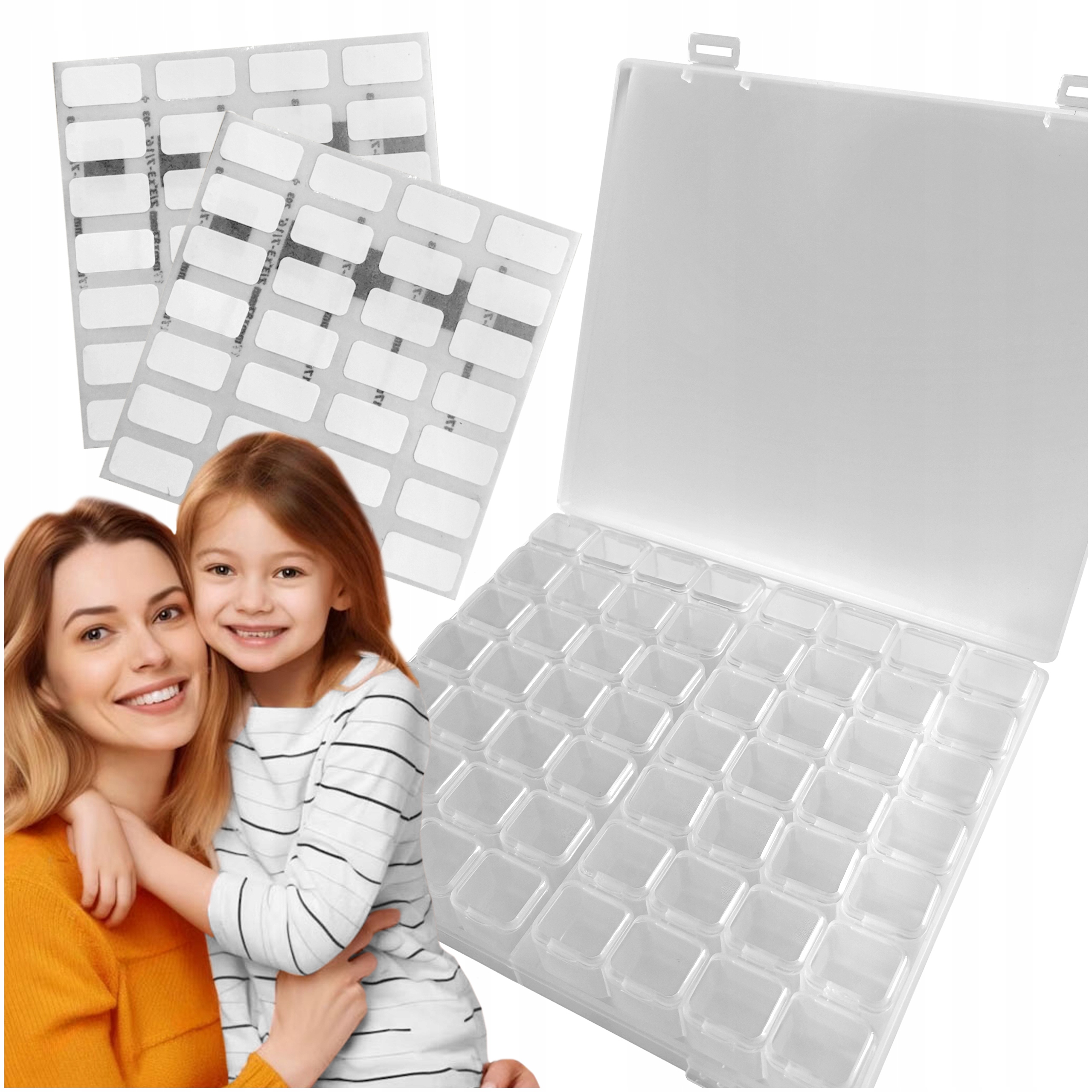 Diamond painting clear storage (56 grid)