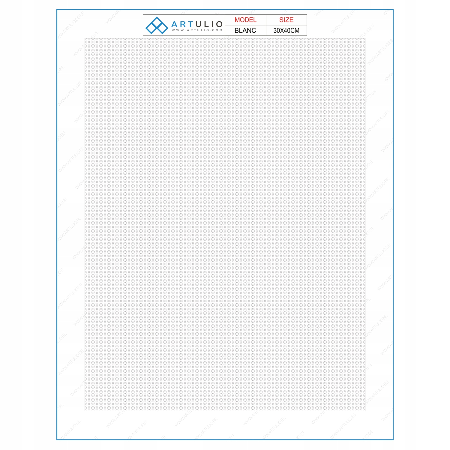 Diamond painting empty canva (30x40cm)