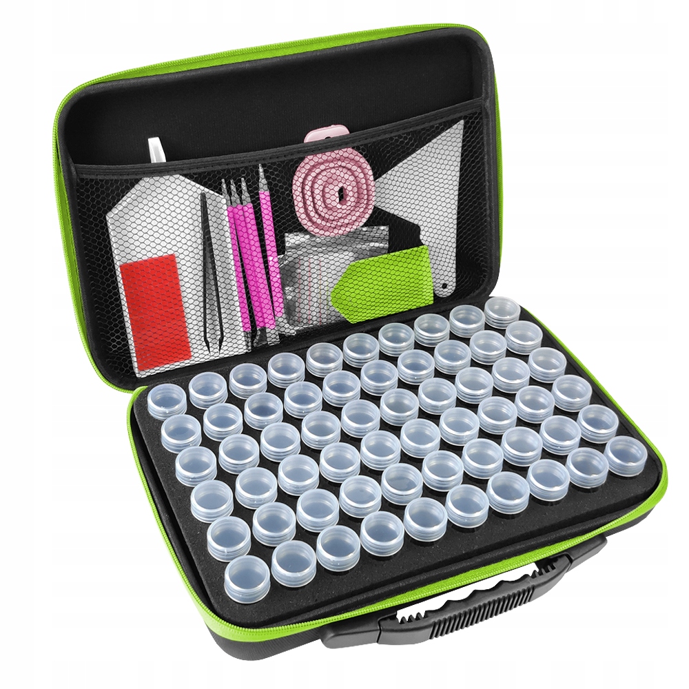 Diamond painting accessories suitcase (Green)