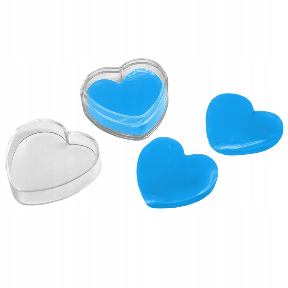 Glue heart in the box for Diamond painting (Blue)