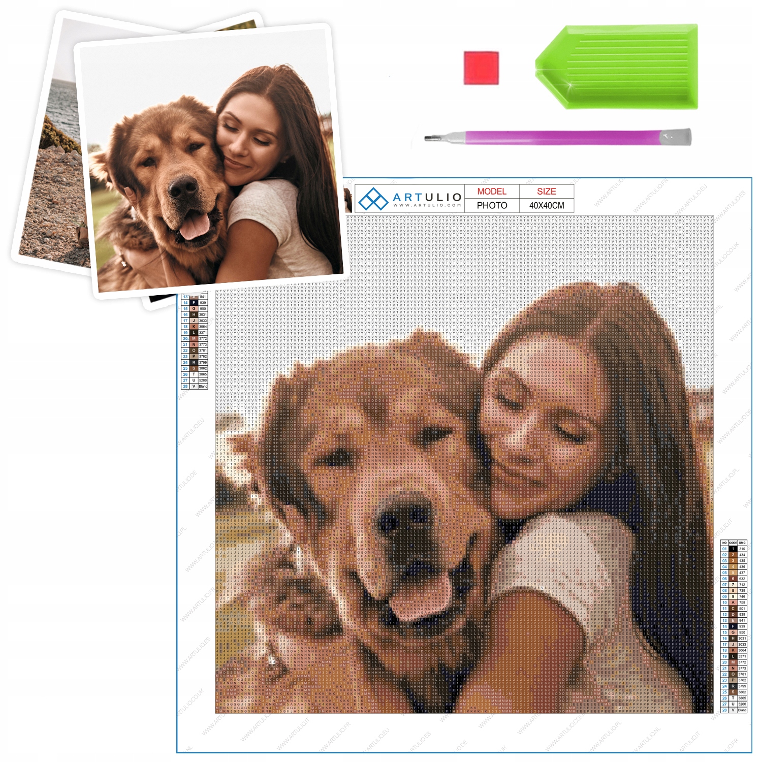 Personalized Diamond painting (40x40 cm)