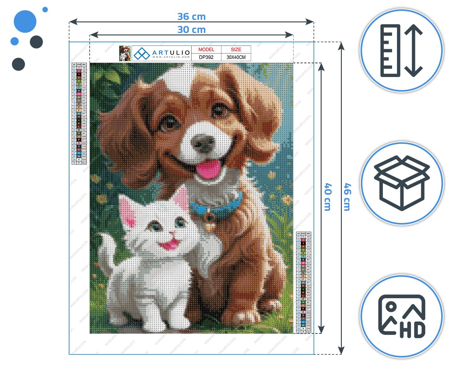 Diamond painting 30x40 (NO. DP392) - obrazek 3
