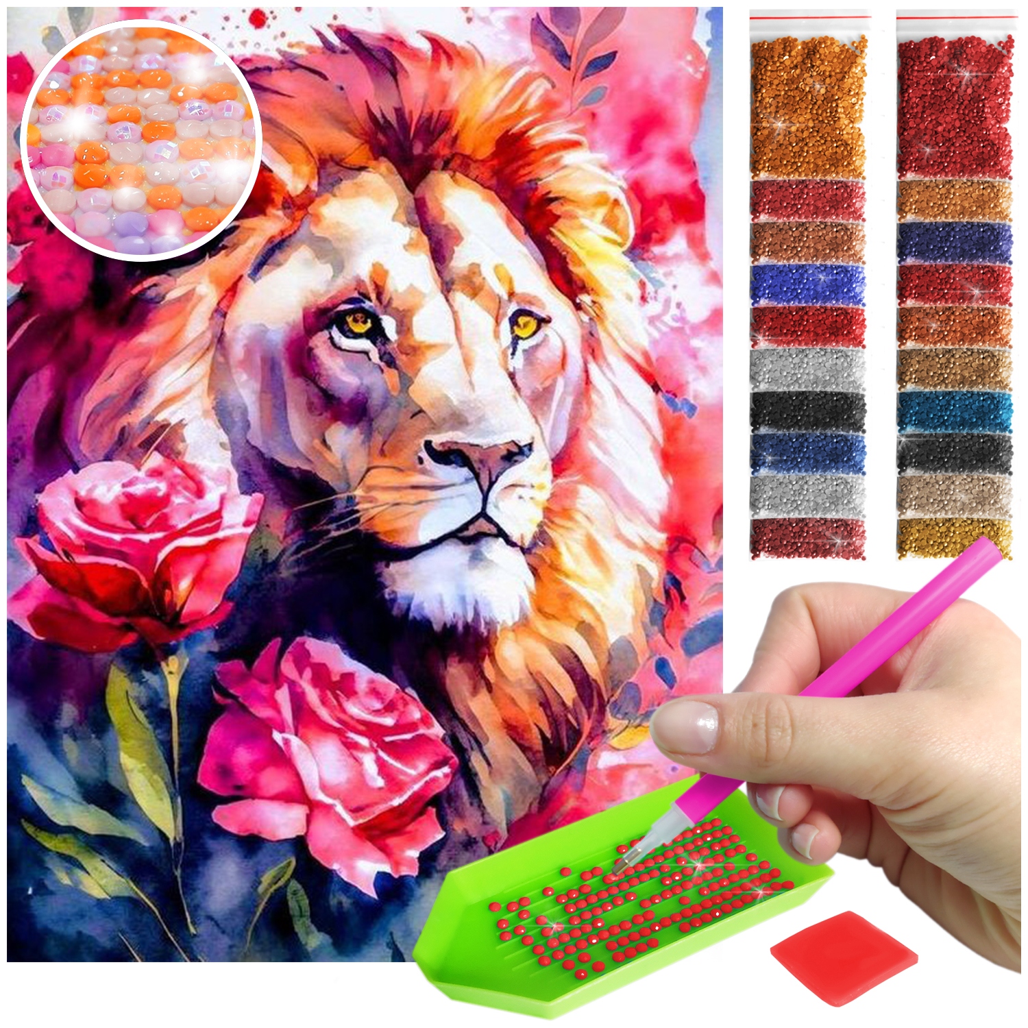 Diamond painting 30x40 (NO. AS015-AB015) -Wyprz