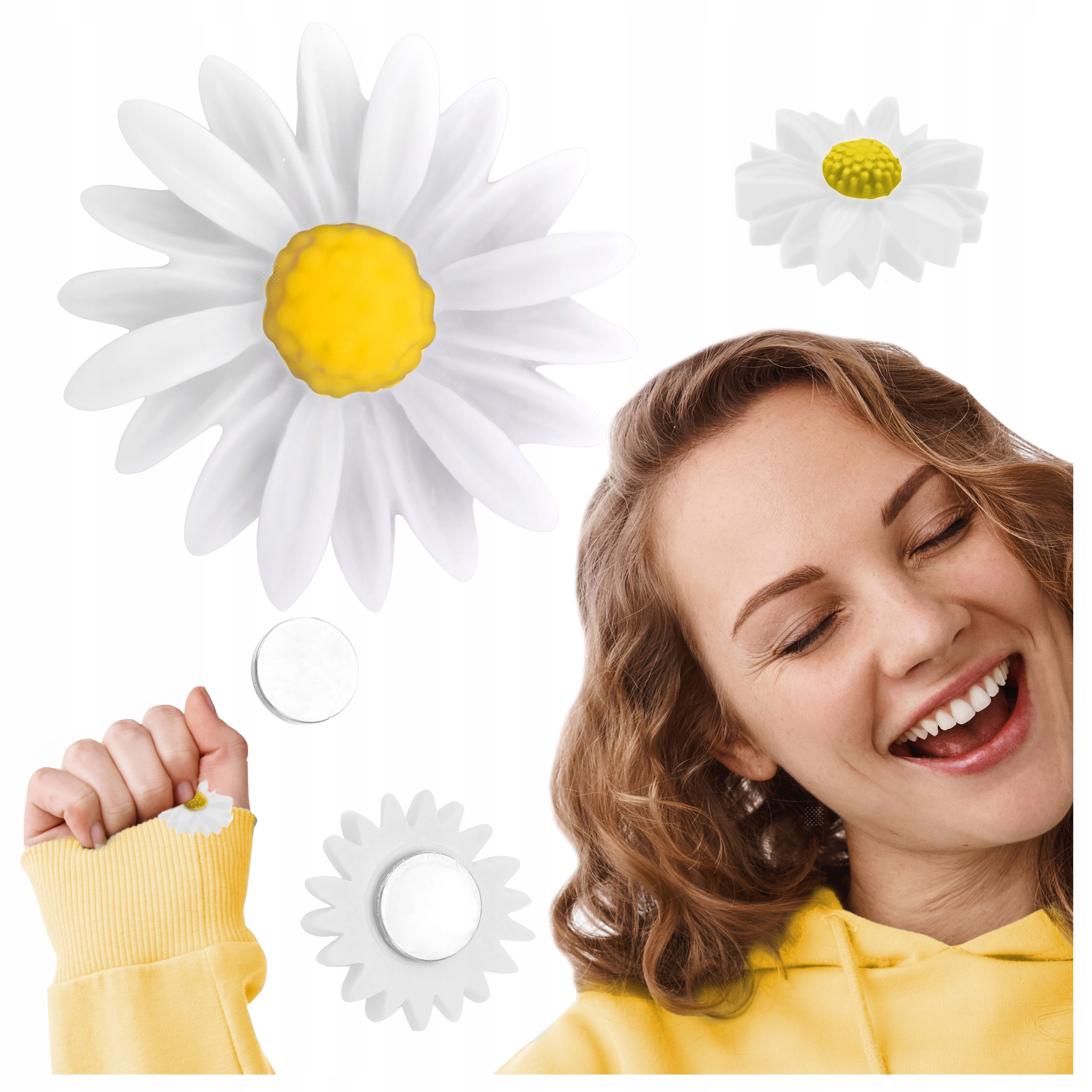 Flower magnet for Diamond Painting (White)