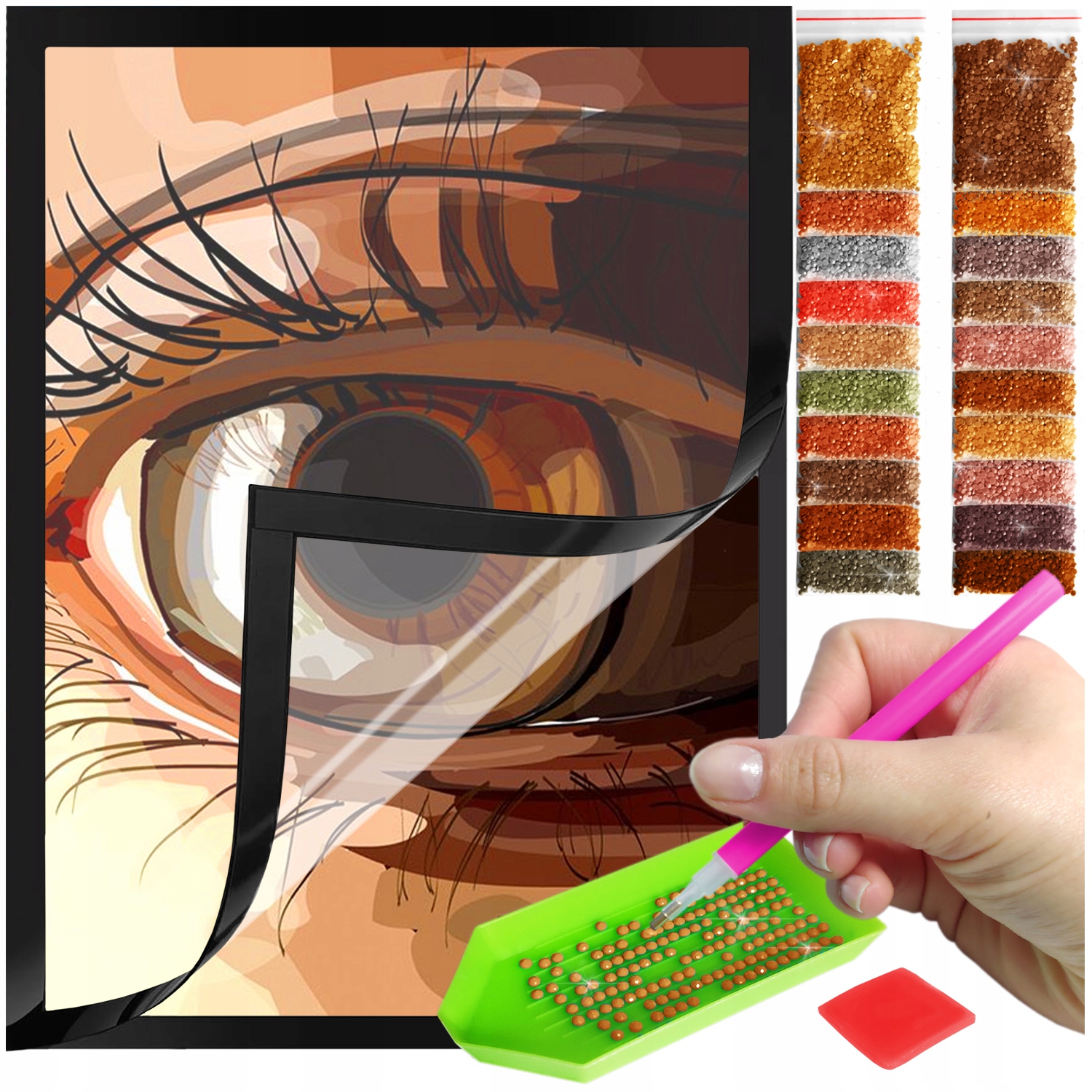 Zestaw: Diamond painting 30x40 (DP143)+ magnetyczna ramka
