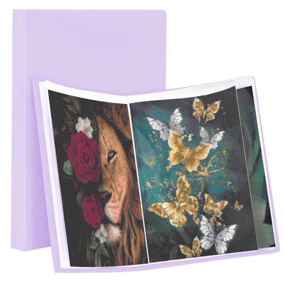 Album (format A2) for diamond painting (PURPLE)