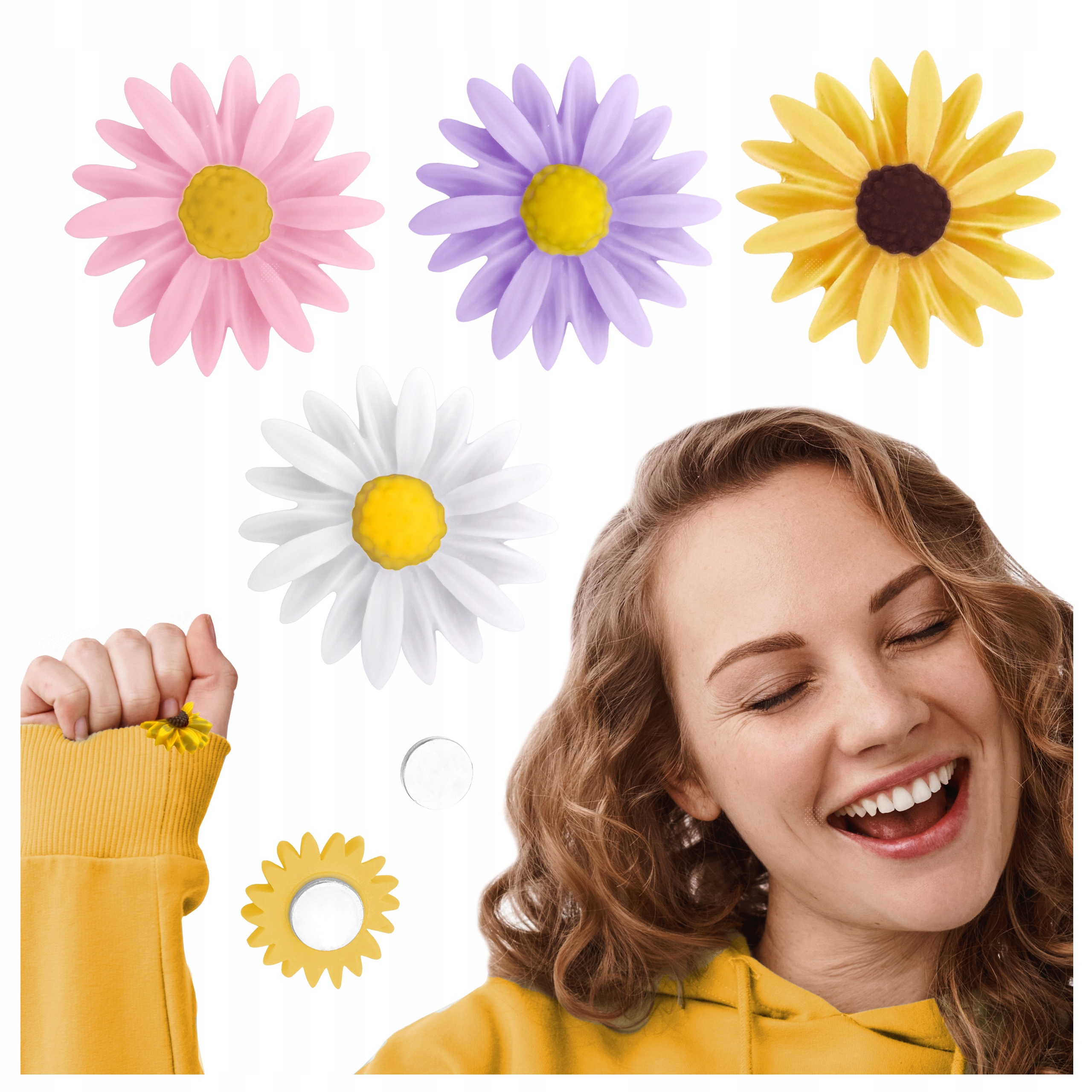 Zestaw: 4x Flower magnet for Diamond Painting