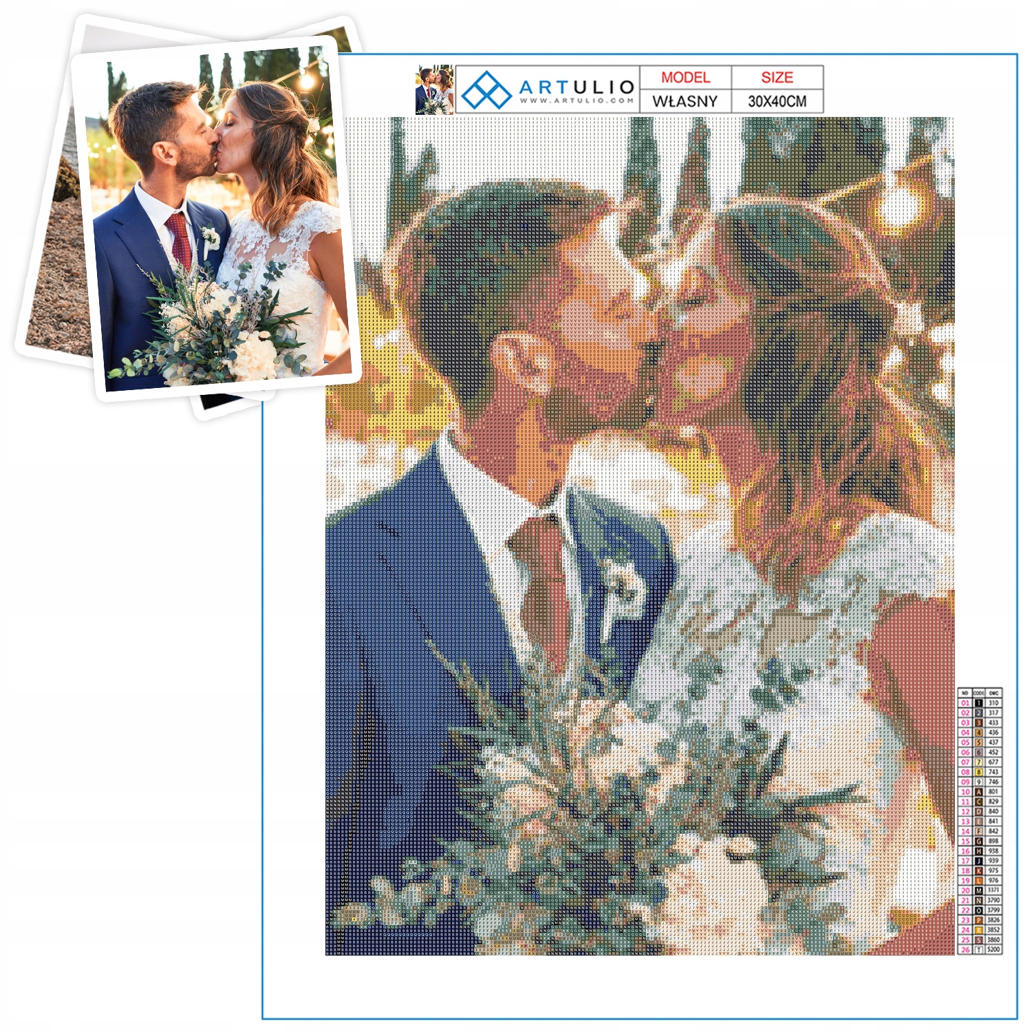 Personalized Diamond painting (30x40 cm)